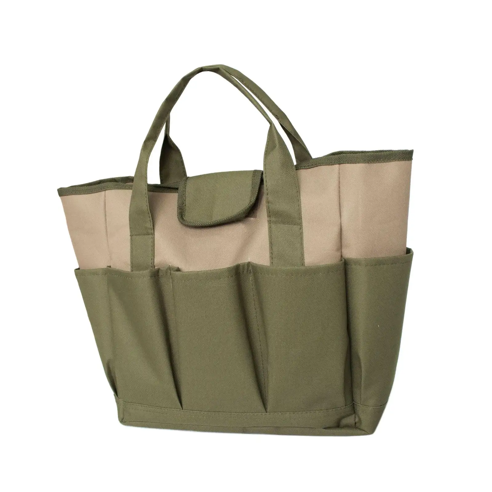 

Gardening Tool Kits Holder Double Handle Gardening Tote with Multi Pockets