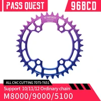 pass quest 96bcd colorful mtb oval narrow wide chainringchain ring 32t 48t bike chainringchain wheel deore crankset