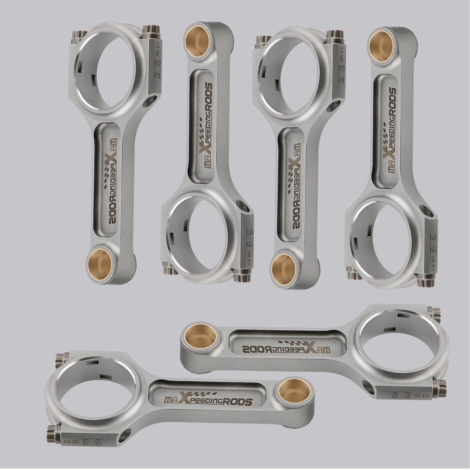 

6x I-Beam шатуны для Toyota Supra 2JZ 2JZ-GE/GTE, кованый двигатель для 2JZ Supra Mark Lexus 2JZGE, плавающий