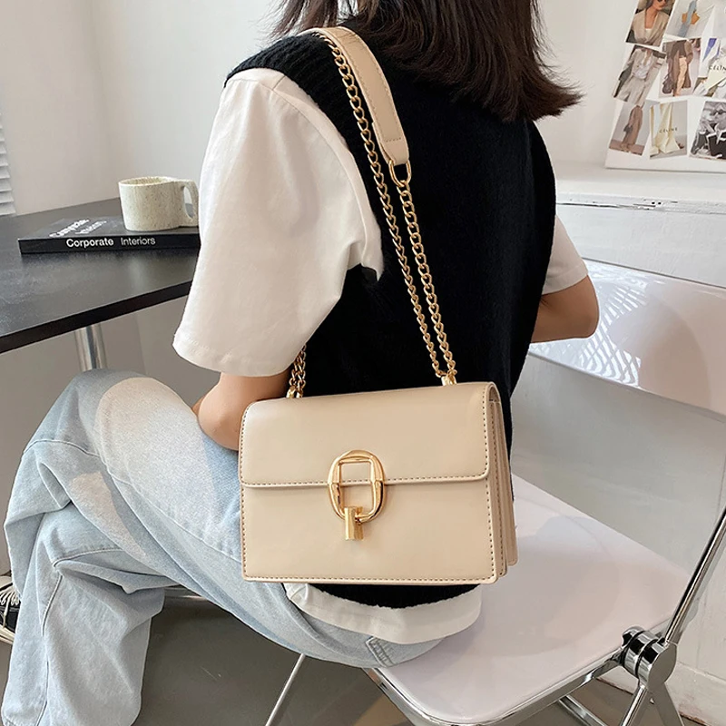 

New Tassel Square Messenger Bag For Women Fashion Buckle Women Bag Khaki Casual Female Shoulder Bag Ladies Crossbody Bags