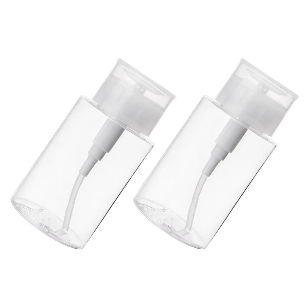 

2 Pcs Press The Bottle Gel PETG Container Travel Portable Outdoor Empty Cleansing Water Holder