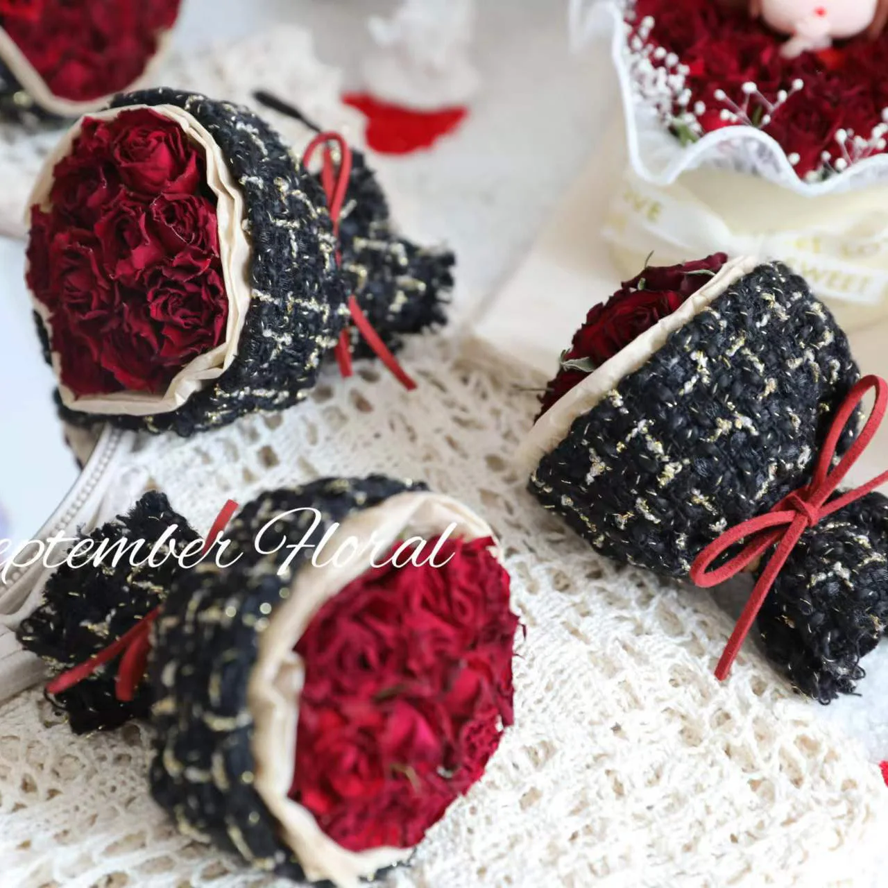 

Сушеные цветы, сохраненный цветок, Шелковый букет, романтический декоративный подарок на День святого Валентина для девочек