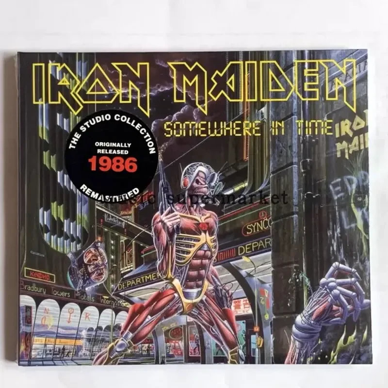 Фото CD-альбом Iron Maiden Somewhere In Time, новый музыкальный альбом 1986 года №1