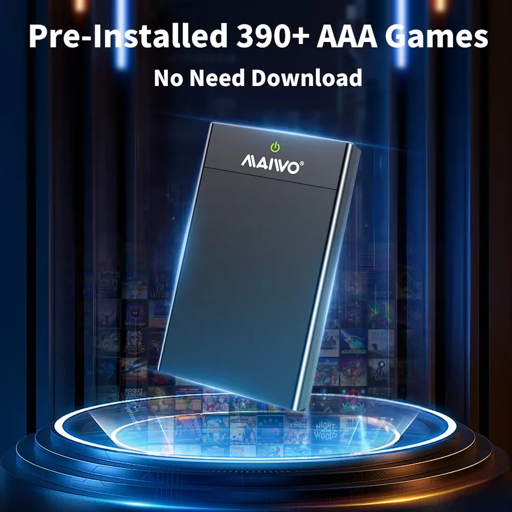 Портативная игровая консоль Playnite System 12 ТБ с жестким диском и 390+ играми на ПК AAA для