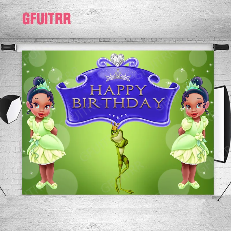 Фон для фотосъемки с изображением персонализированной принцессы из мультфильма