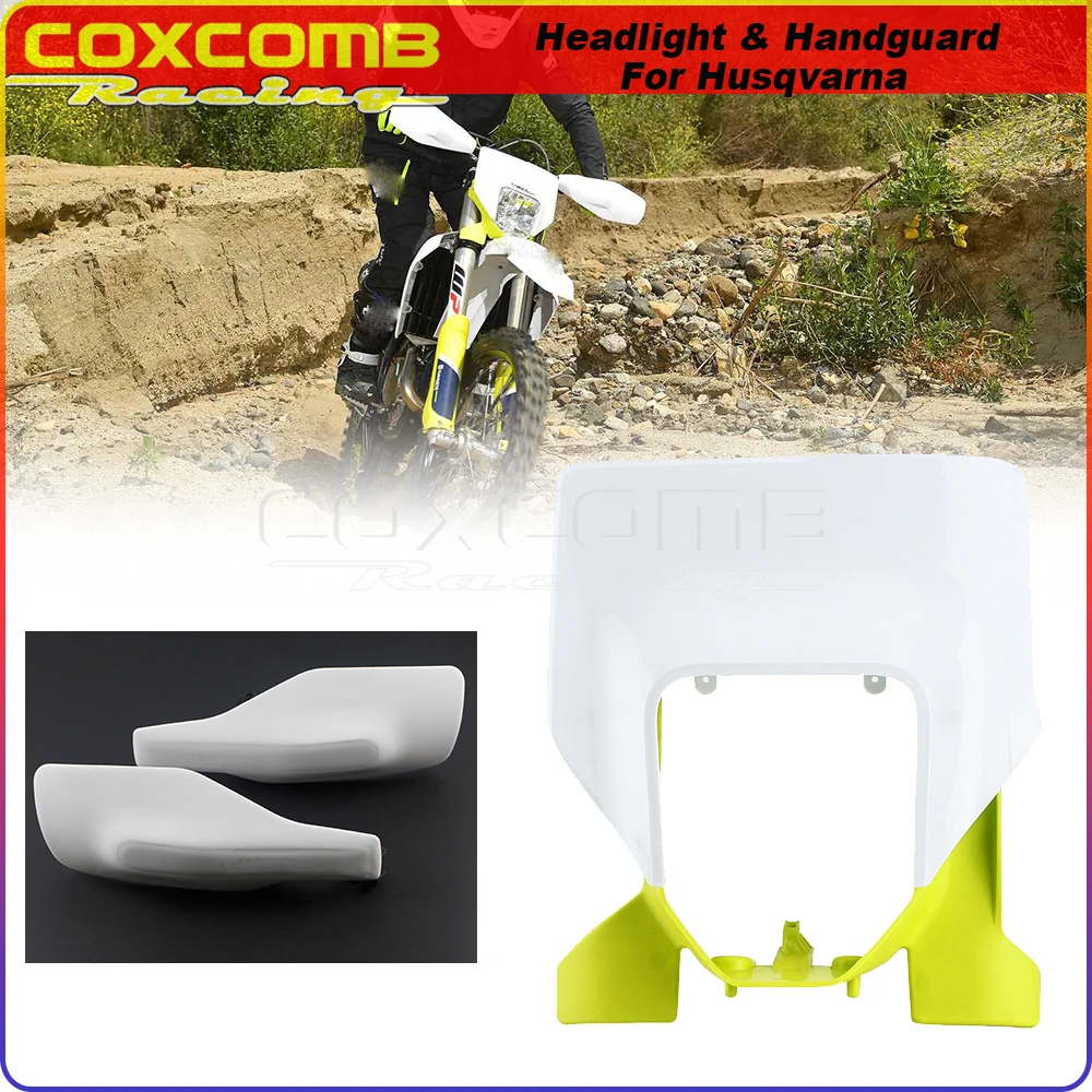 

Motocross Enduro Headlight Cover Mask Supermoto Handguard Hand Protector For Husqvarna TE/FE 125-501 TC 250 FC FX 350/450 TX 300