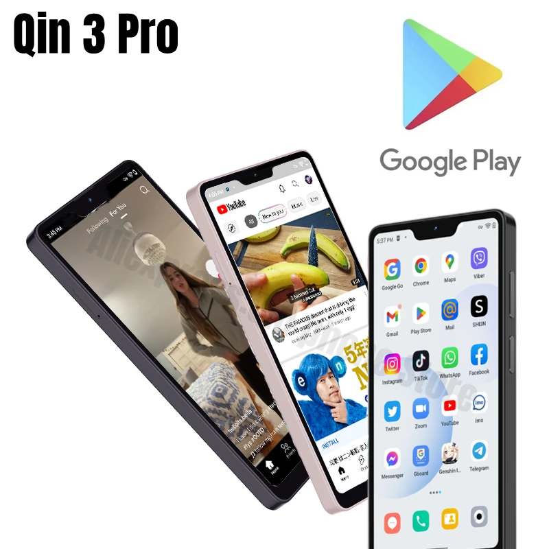 Qin 3 Pro Google Play Store Android Touch Screen Smart Phone