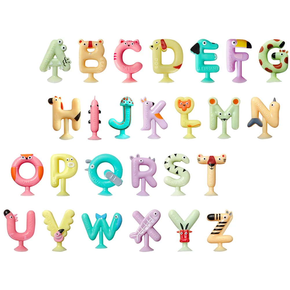 

26 шт., детская игрушка на присоске с буквами