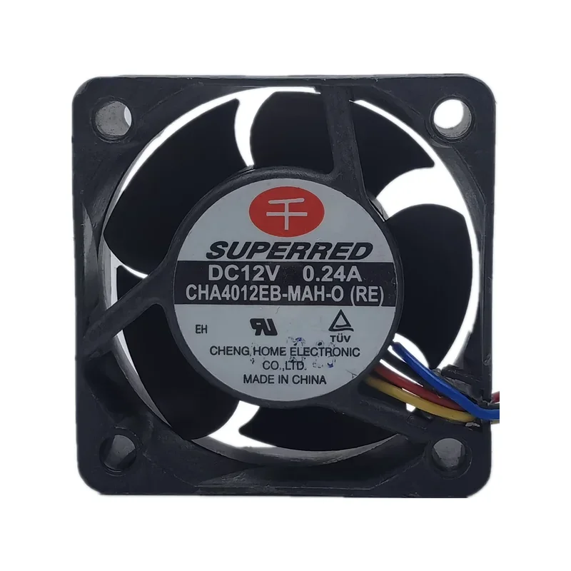Новый вентилятор охлаждения Qianhong CHA4012EB-MAH 12V 0.24A 4020 4 см с четырьмя проводами и ШИМ-управлением температурой (art.: 3920da2b95d1f) - 3920da2b95d1f
