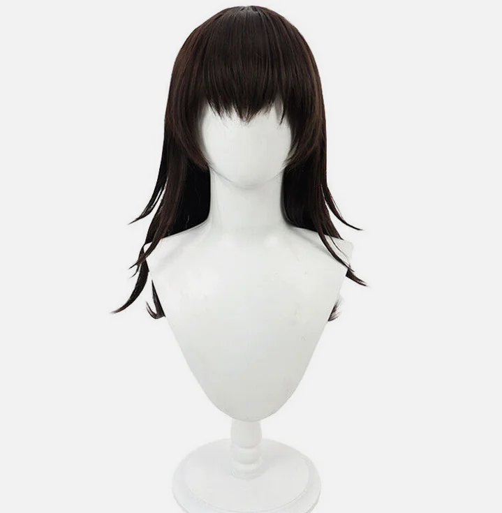 Перуки для косплея Persona 3 Shinjiro Aragaki длина 50 см прямые каштановые синтетические