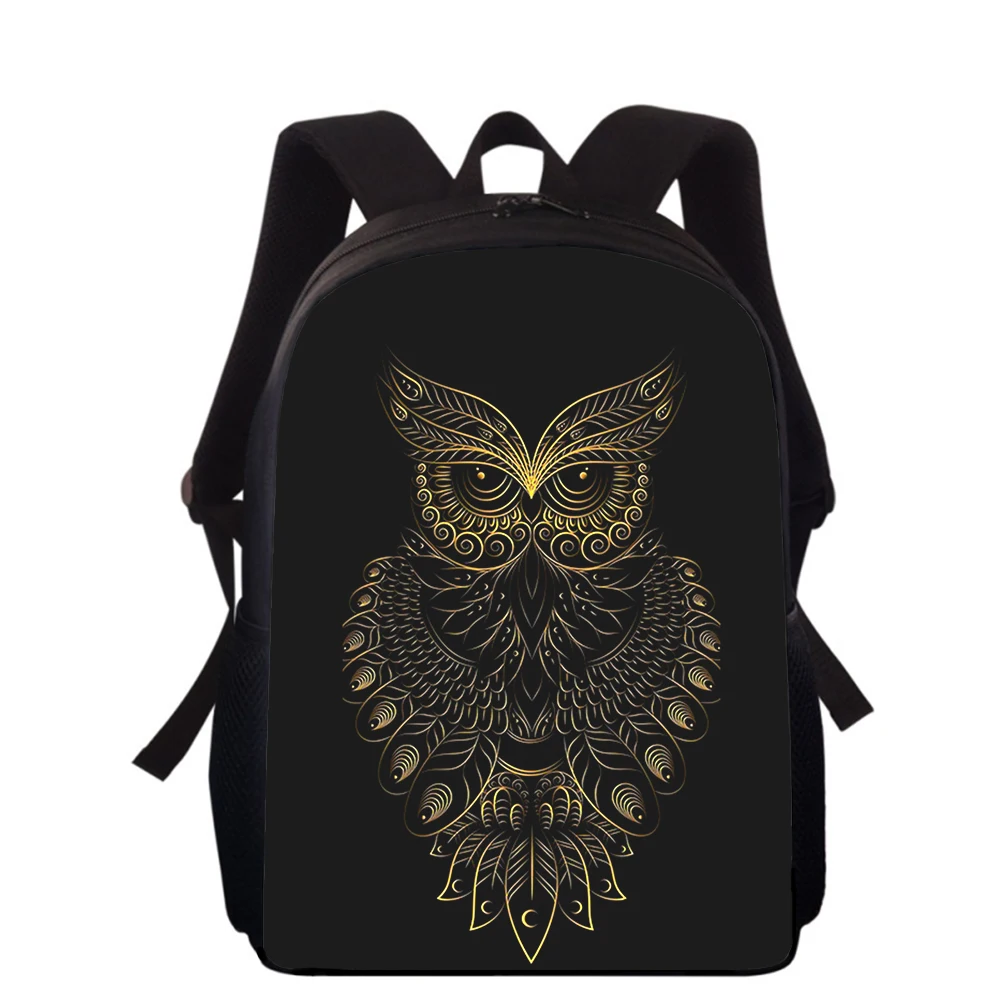 animal owls 15” 3D Print Kids Backpack Primary School Bags for Boys Girls Back Pack Students School Book Bags