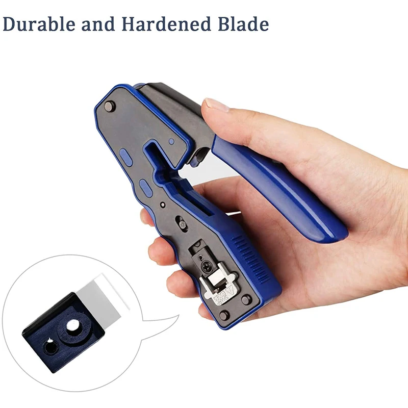 Сетевой обжимной инструмент RJ45 для зачистки проводов Cat6 Cat5 Cat5e 8P8C проходные