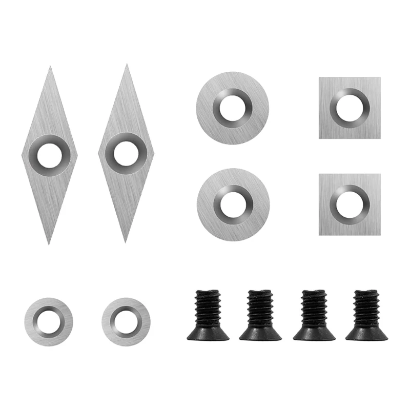 

Carbide Cutters Inserts Set for DIY Woodworking Lathe Turning Finisher
