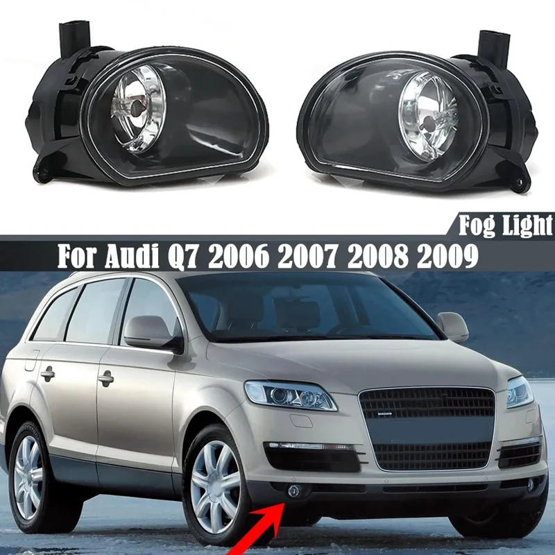 

Left Front Bumper Fog Light Lamp With Halogen Bulbs Car Styling For Q7 2006-2009 8P0941699A Spare Parts Accessories Parts