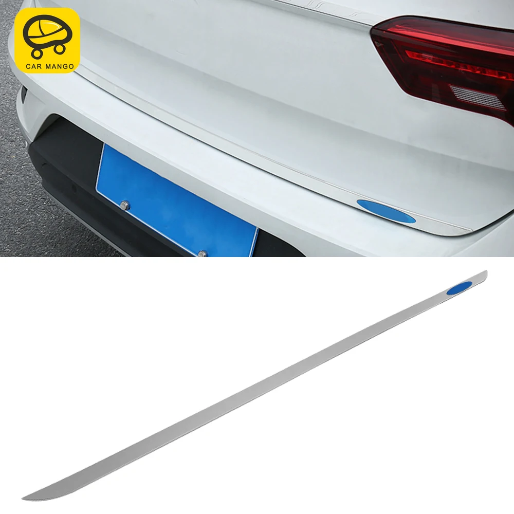 

CarManGo for VW Volkswagen T-Roc 2017-2023 Car Accessories Trunk Door Tail Gate Pad Chrome Frame Trim Sticker Cover Decoration