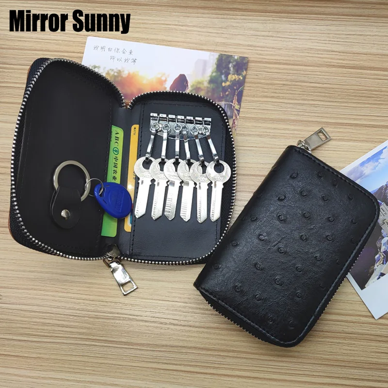 

New Fashion Key Wallet Women's Multi-function Key Bag Mini Zipper Key Storage Bag Men's Large Capacity Coin Card Purse Wallets