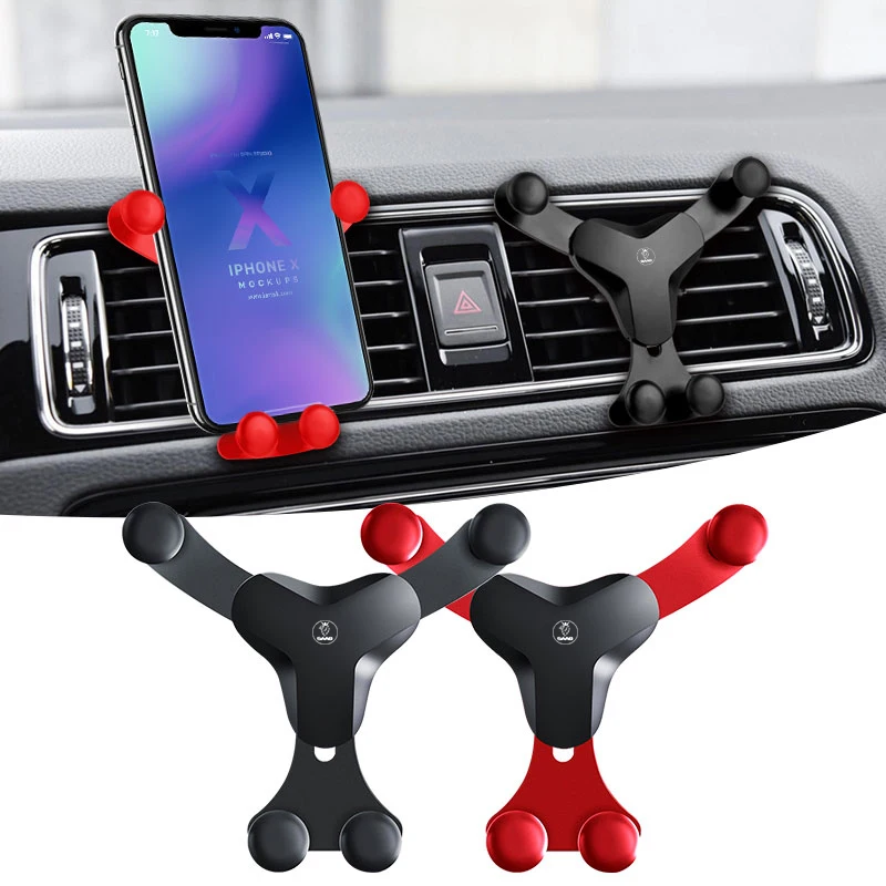 

1pcs Car Air Vent Mount Triangle Fixation Mobile Phone Holder For Saab 9-3 93 9-5 9 3 900 9000 95 Scania Sweden Car Accessories