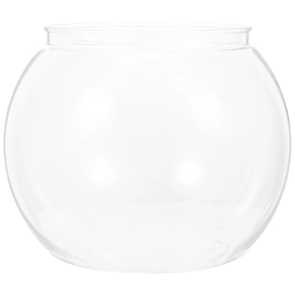 

Aquarium Glass Tank Desktop Goldfish Decorative Round Globe Flower Vase Clear Vases Delicate Betta Transparent