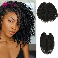 12 inch short crochet hair synthetic ombre crochet braid afro kinky bulk hair break locs 63g synthetic hair extensions wigs