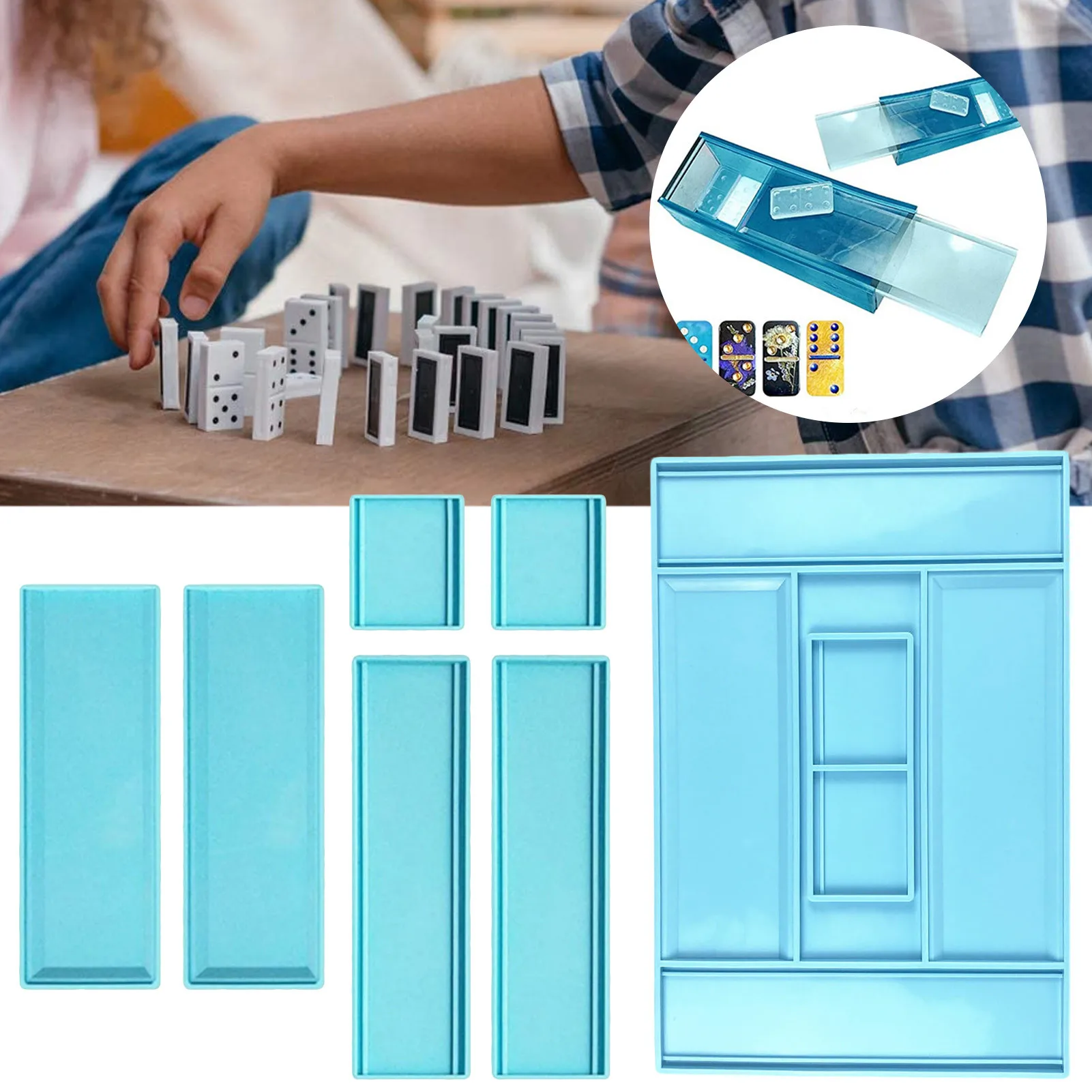 

Domino Mold Silicone Domino Storage Box for Gifts