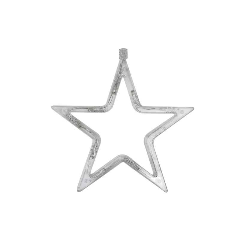 

Star Plastic Light Hanging Christmas Atmosphere Window Lights Festive Glass Stickers Decoracao Natal Holiday Lighting EF50HL