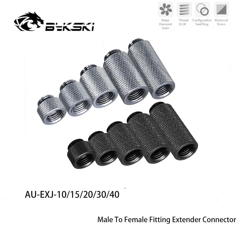 Bykski AU-EXJ-10 G1/4 'штырь-гнездо для ПК система водяного охлаждения 10/15/20/30/40 мм