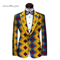 african wax men blazer for wedding party bazin riche traditional print tops coat blazer cotton african men clothes wyn538