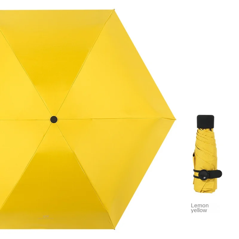 Mini Umbrella Ultra Light and Compact Sun Umbrella Rain or Rain Sun Umbrella Sunscreen UV Protection Women's Umbrella