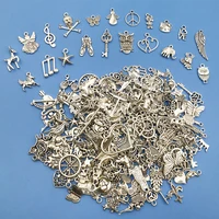 200pcslot zinc alloy tibetan silver mix charms animal pendant for diynecklace bracelet vintage jewelry making craft accessories