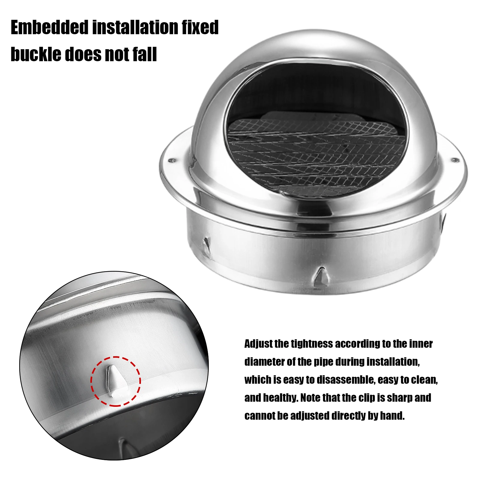 Настенная деталь из нержавеющей стали тройная Обложка выходное отверстие для