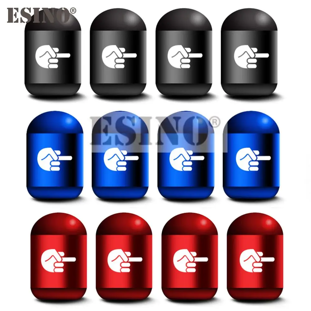 

Колпачки клапанов автомобильных шин из алюминиевого сплава с жестом среднего пальца, 400 шт.