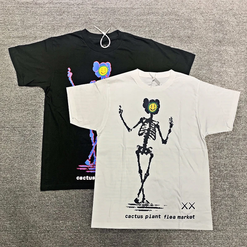 

100% Cotton EU Size CPFM XYZ T Shirts Men Women Vintage Clothes Four Seasons Kanye West Goth Cooperation Fund