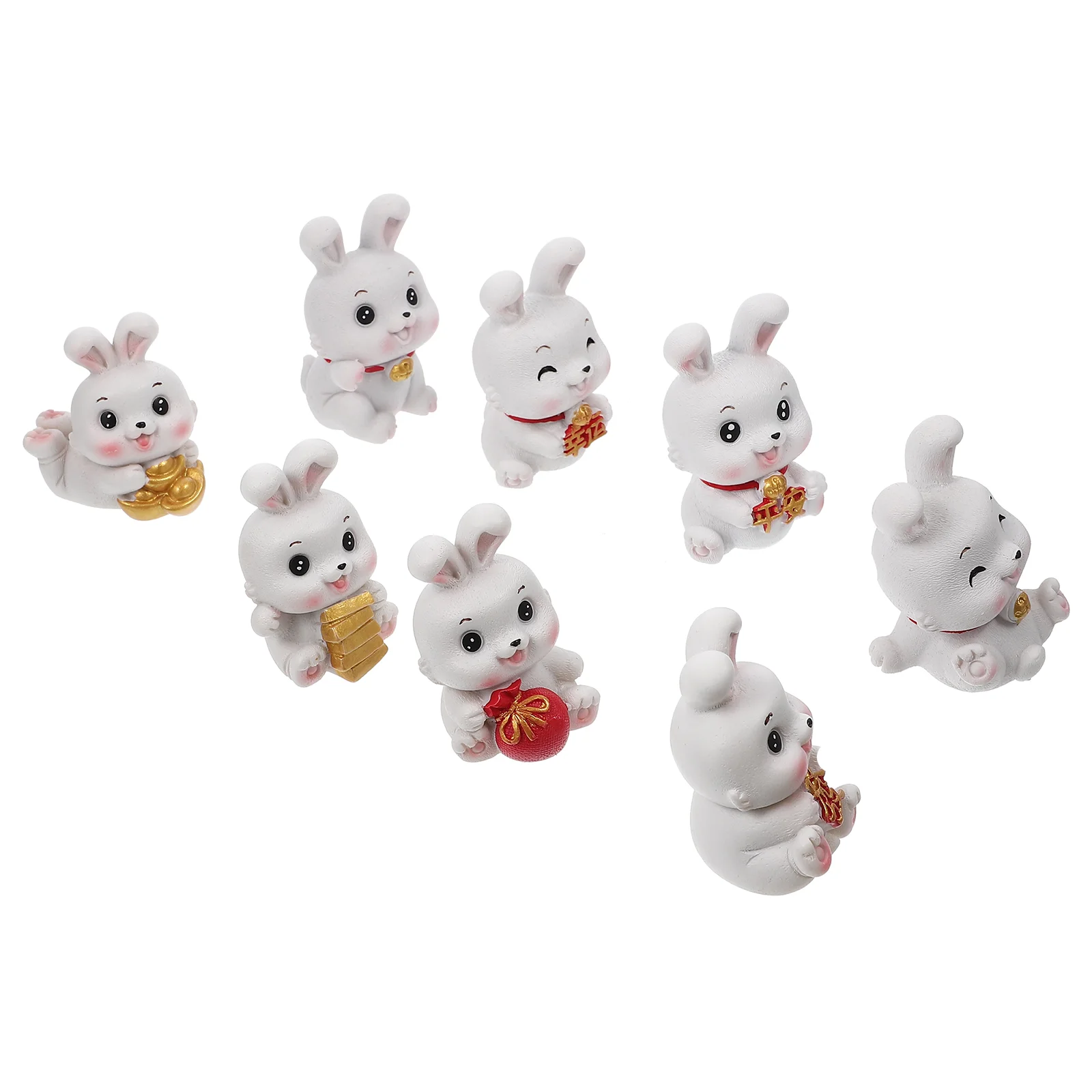 

Rabbit Bunny Easter Toy Statues Animal Head Shaking Statue Bobblehead Dashboard Figurines Year Figurine Figure New Car Ornaments