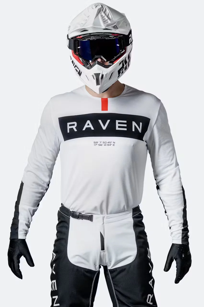Фото Мужская мотоциклетная футболка Raven Jersey DH для мотокросса, даунхилла, BMX, эндуро и горных велосипедов №1