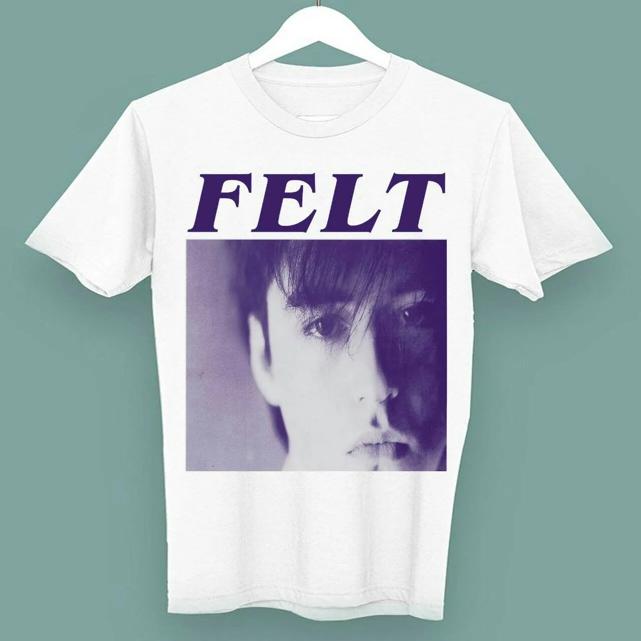 Фетровая футболка post punk