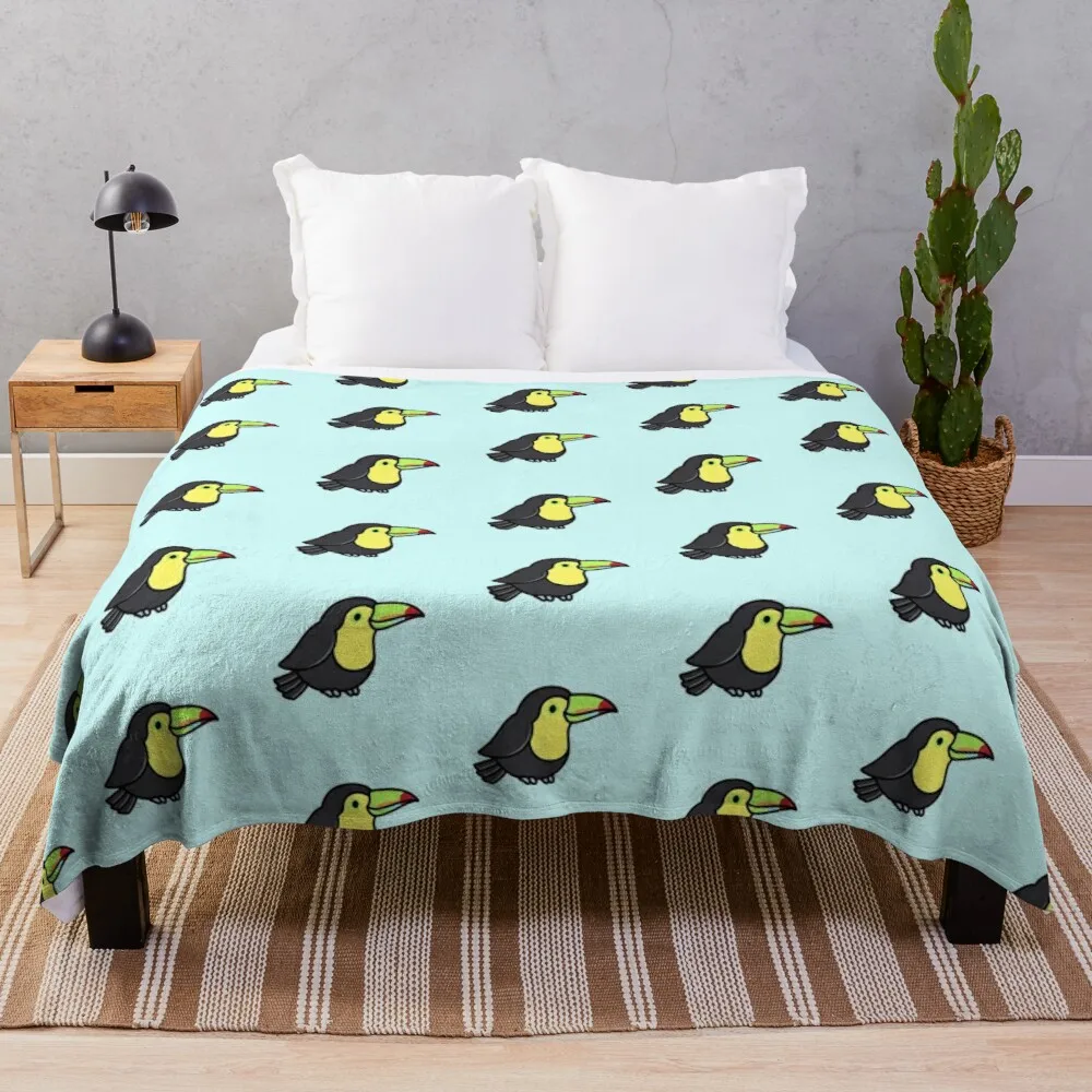 

Ultra-Soft Micro Fleece Toucan Fur Blanket Twin Woven Blanket Art Blanket Luxury Weed Blanket Throw Blankets