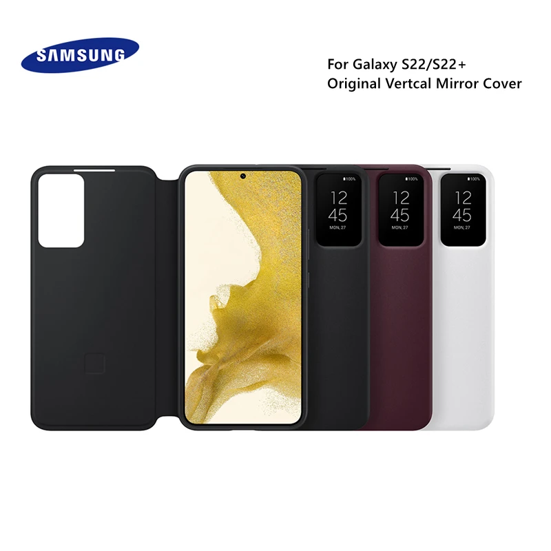 

Original Samsung Galaxy S22 5G S-View Smart Flip Cover Phone Cases for S22+ S22 Plus 5G SM-S906B View Flip Intelligent Covers