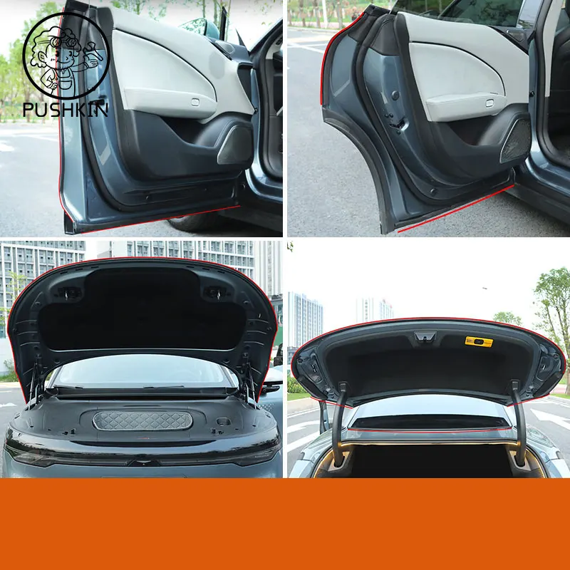 

Для ZEEKR 007 2024 2025 автомобильная уплотнительная лента, звукоизоляция двигателя, пылезащитная резиновая лента, аксессуары для интерьера