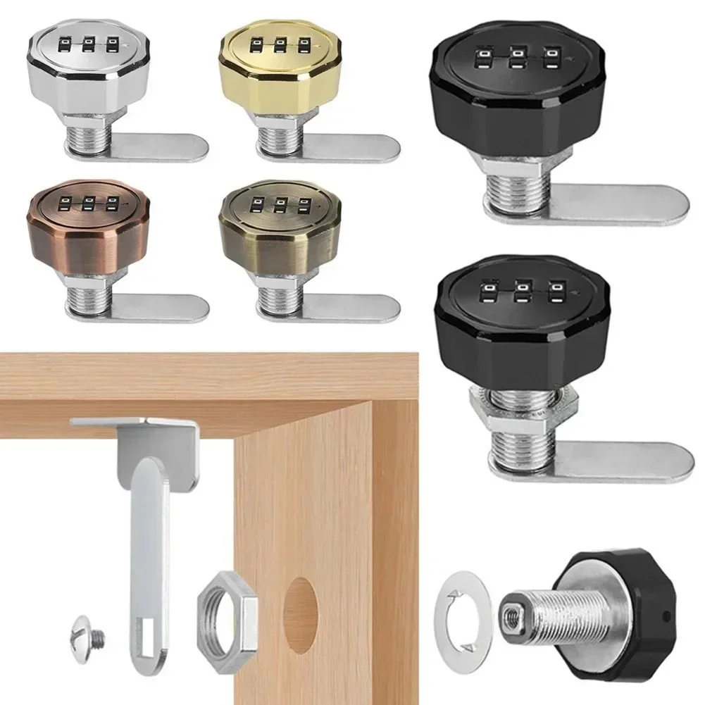 Кодовый замок ящика для с паролем из цинкового сплава поворотный язика шкафчик