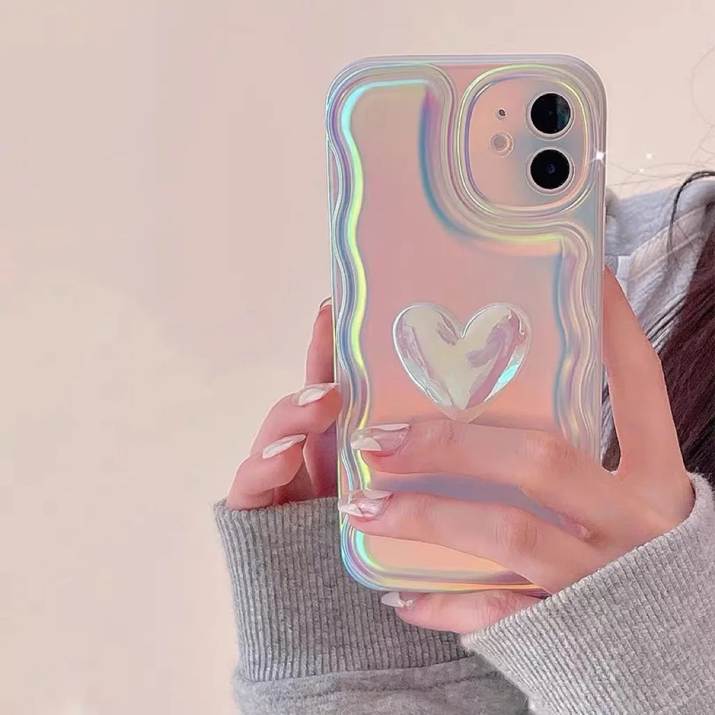 

Super Fairy Laser Love 3D Phone Case For iphone 11 12 13 14 Pro Max XS X XR Fashion new products
