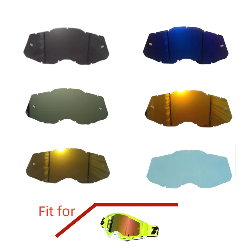 

Motorcycle glasses accessories transparent lenses,silvery,Black,gold,lake green,blue,red,eyewear bag,tearable protective film he
