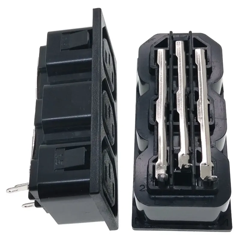 3 IN 1 - IEC320 C13 Female 3-Way Panel Mount Power Inlet Socket AC250V 10A | Обустройство дома
