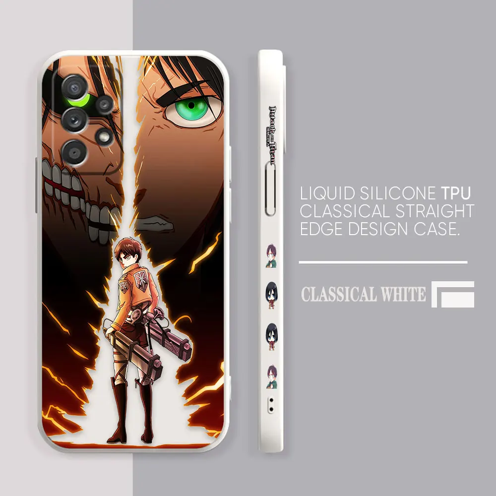 Case For Samsung Galaxy A91 A14 A73 A72 A71 A53 A52 A51 A42 A33 A32 A22 A715F A52S A22S 4G 5G Case Anime A-Attack O-On T-Titan