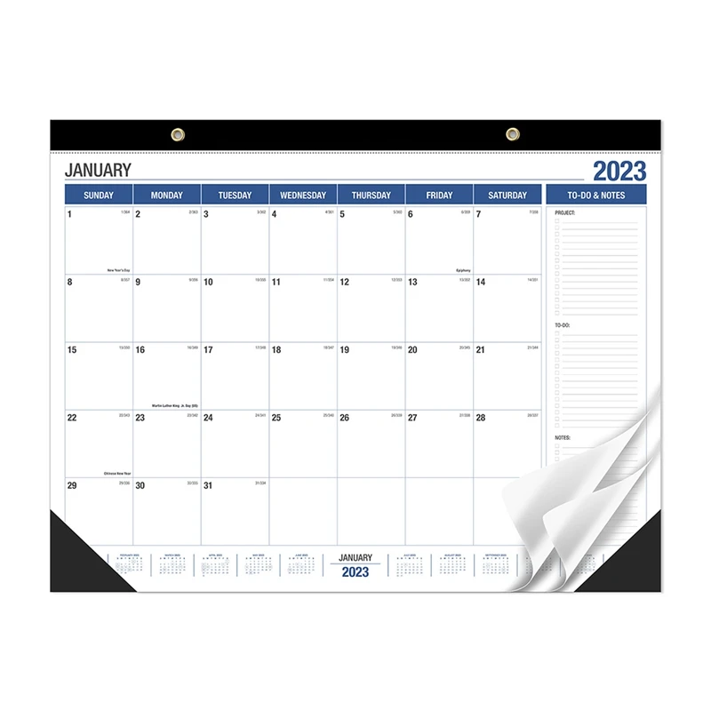 

1 Pcs 2023 Desk Calendar Paper -18 Months Desktop Calendar 17 X 22 Inches Monthly Calendar From Jan. 2023 To June 2024 For Home