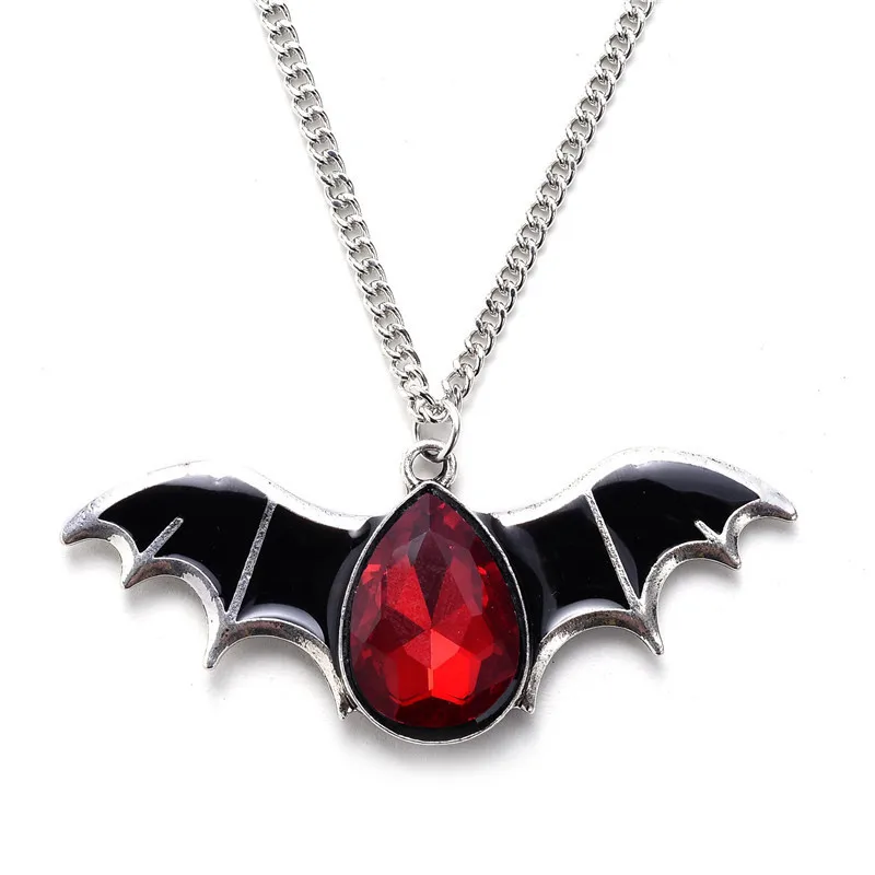 

European and American Fashion New Punk Halloween Bat Necklace Wholesale Women and Jewelry Party Couple Gift Commemoration