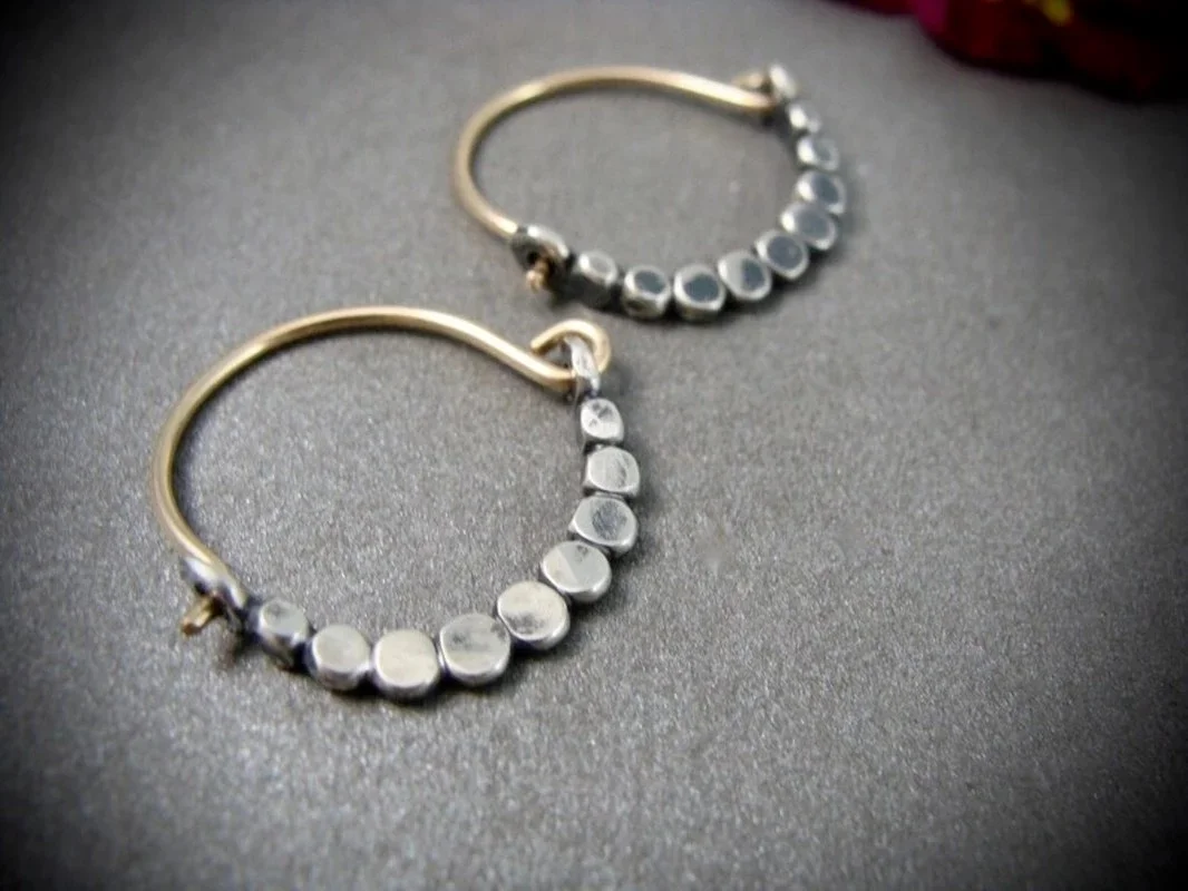 Изысканные простые серебряные серьги из бисера женские этнические золотые