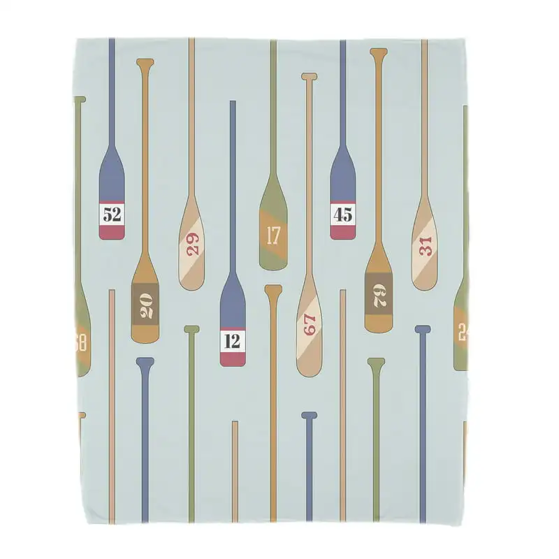 

Perfect Vibrant Aqua Geometric Print 60 Inch Oar Numbers Beach Towel – Ideal for Your Next Adventure!