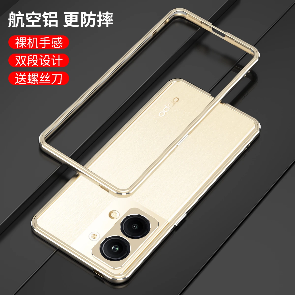 Hot! Aluminum Metal Bumper Case For OPPO Reno 9 Pro Plus + Reno9 Slim Border Cover CASE Lens Carmera+Frame Protector
