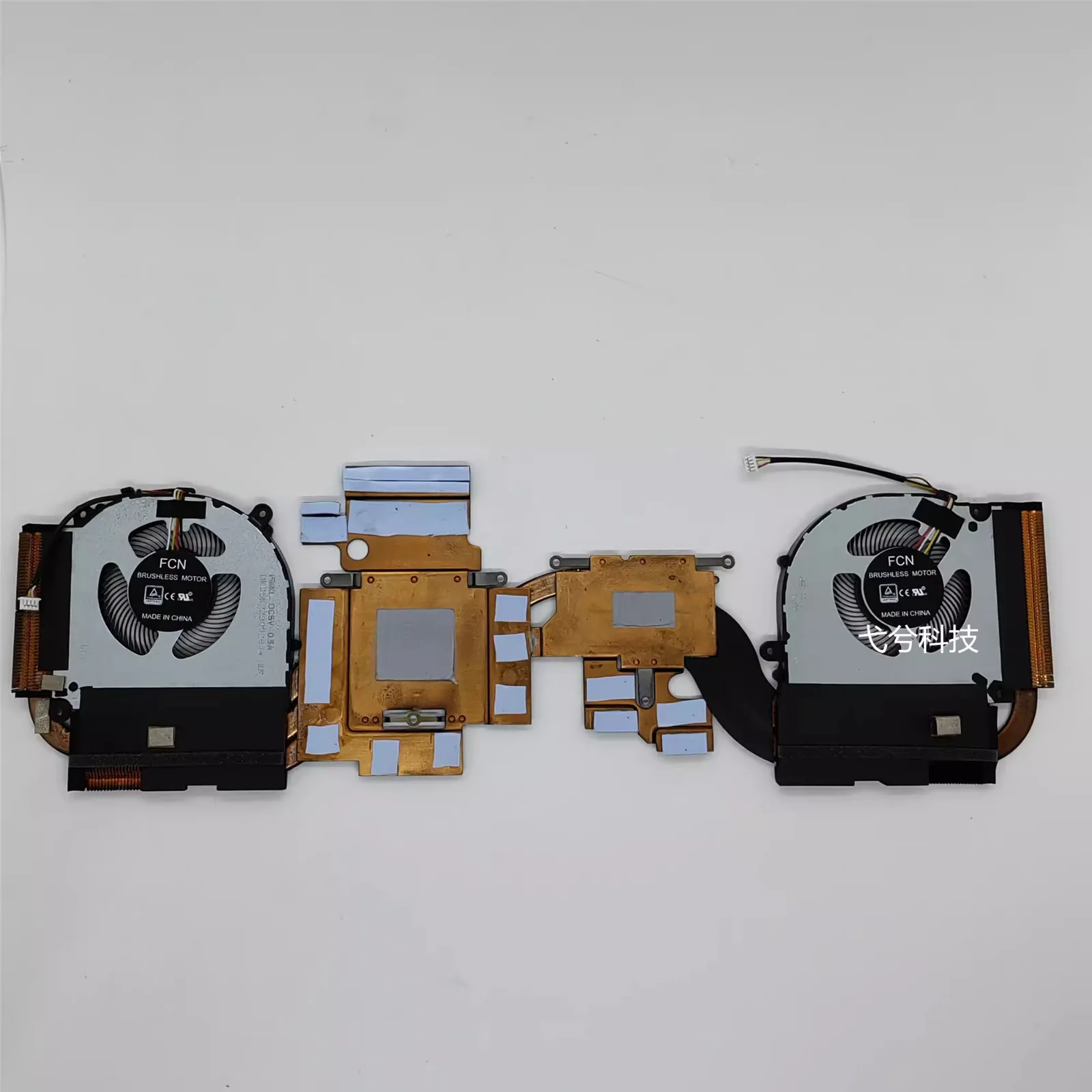 Оригинал для CLEVO PC50HP PC5H3-101 FMKL FMKK CPU + GPU охлаждающий вентилятор Радиатор