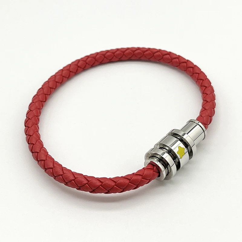 LAN MB Bracelet Luxury Designe Little Prince PU Leather Stainless Steel Magnetic Buckle Blue Red Hand Strap Love Gift